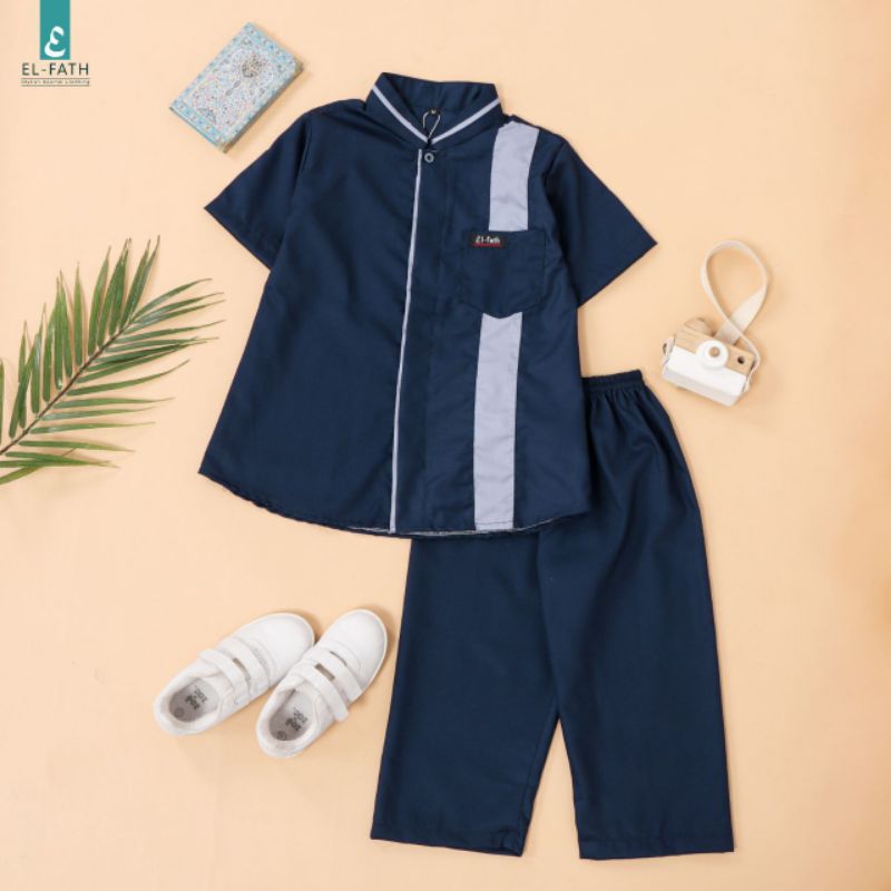 Setelan Baju Muslim Koko Anak Laki-laki El-Fath AL-QORNI
