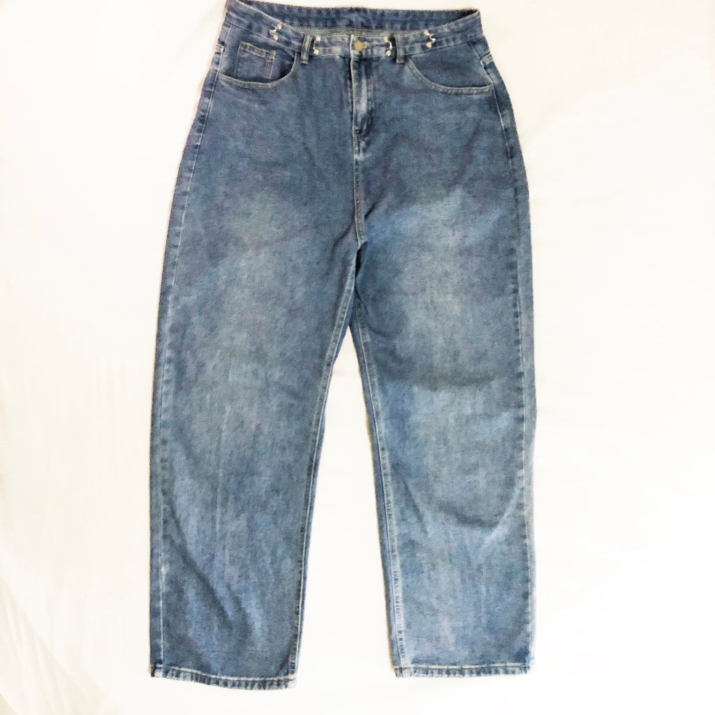 Men's Loose Baggy Cut Blue Jeans