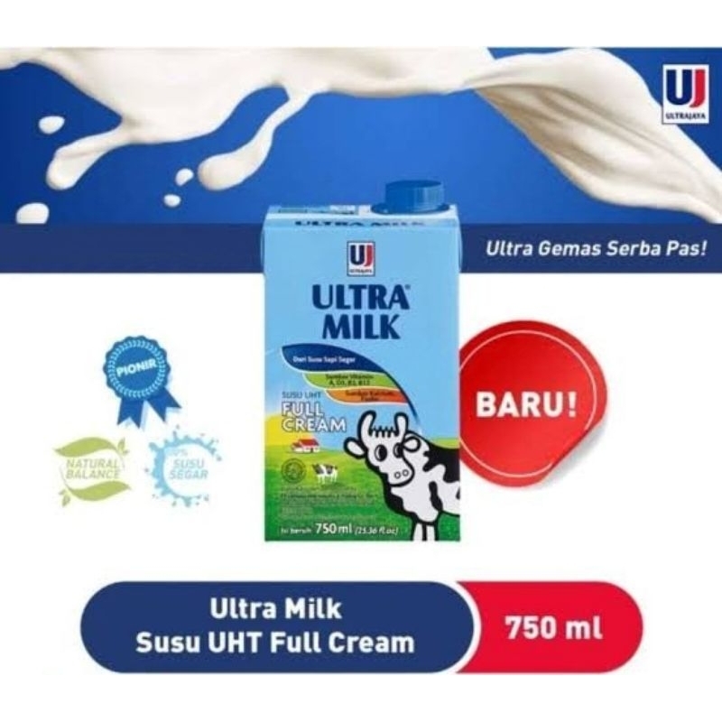 

Susu UHT Ultra Milk 750ml 1Karton (12 PCS)