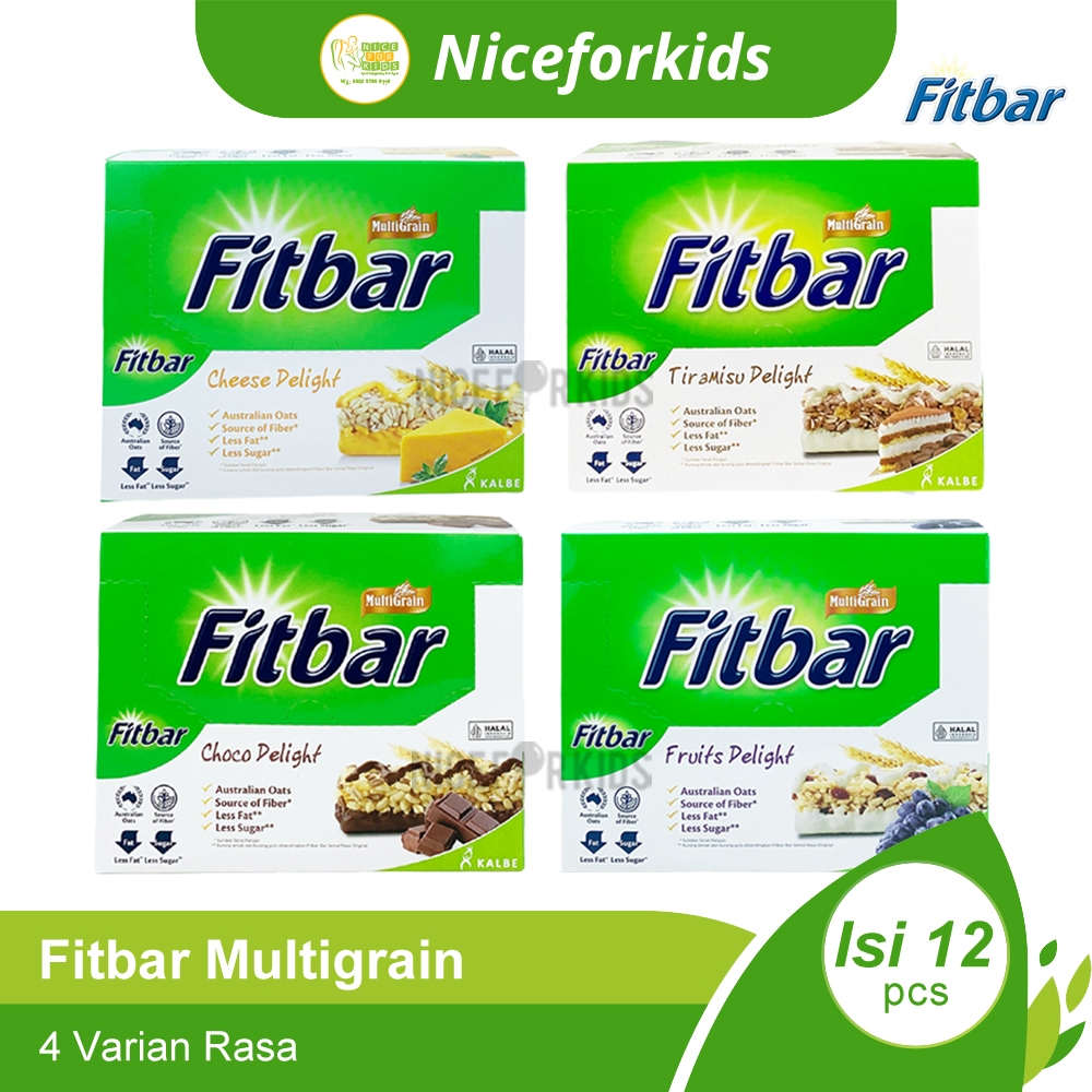 Brothoaly Fitbar Cemilan Untuk Diet 1 Box Isi 12Pcs (20Gr)