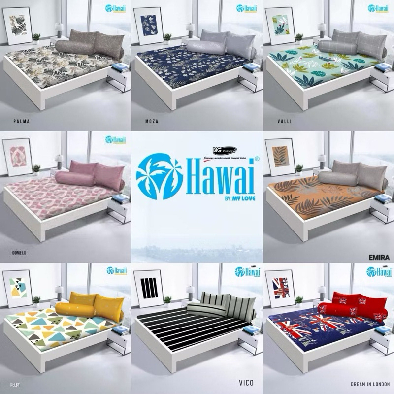 HAWAII | Sprei Hawaii King Size 180x200 - Sprei Karet