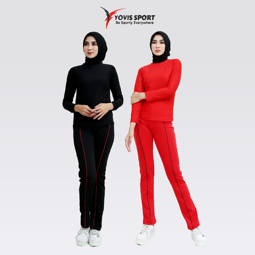 senam Yovis Sport Celana senam Yovis Sport / celana olahraga /celana zumba / list jepit Sport / cela