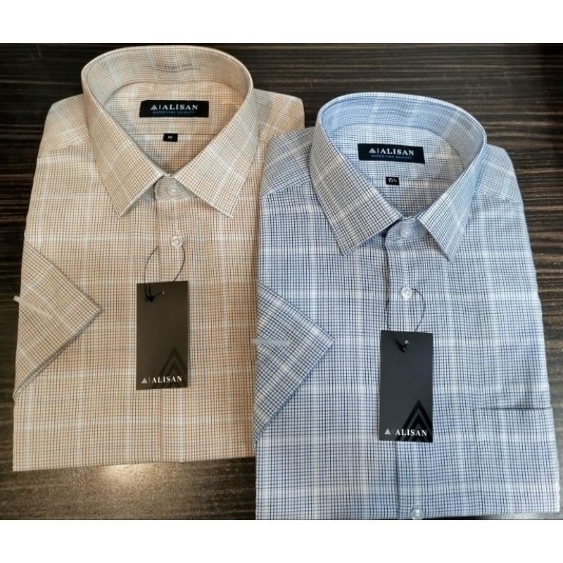 Alisan Motif Kotak Pendek Reguler