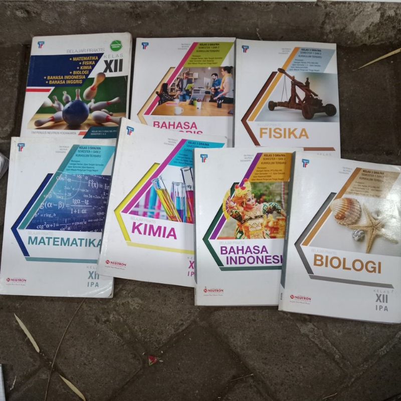 buku belajar praktis neutron kumpulan soal bimbingan belajar bahasa Indonesia // kimia // biologi //