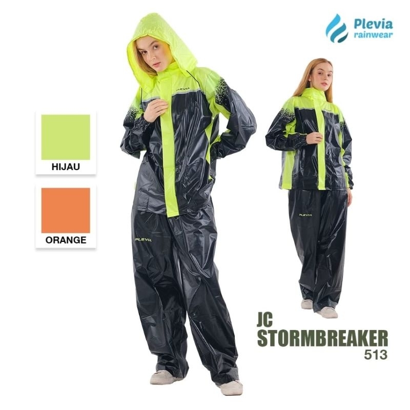Jas Hujan Mantel Hujan Storm Breaker 513 PLEVIA Mantel Mantol Pria Wanita Dewasa Keren