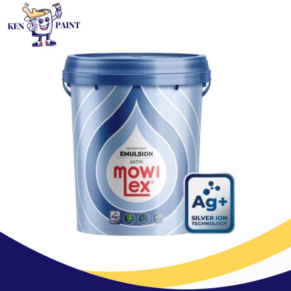 Mowilex Emulsion Satin Cat Tembok Interior Anti Bakteri 20L