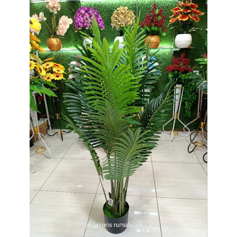POHON PALM ARTIFICIAL PREMIUM JUMBO TINGGI 1,2 METER
