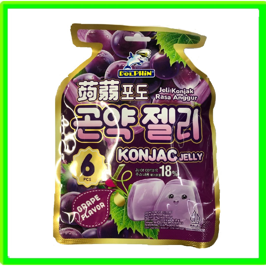 

KONJAC JELLY 120GR DOLPHIN Minuman Jelly Kekinian isi 6 pcs