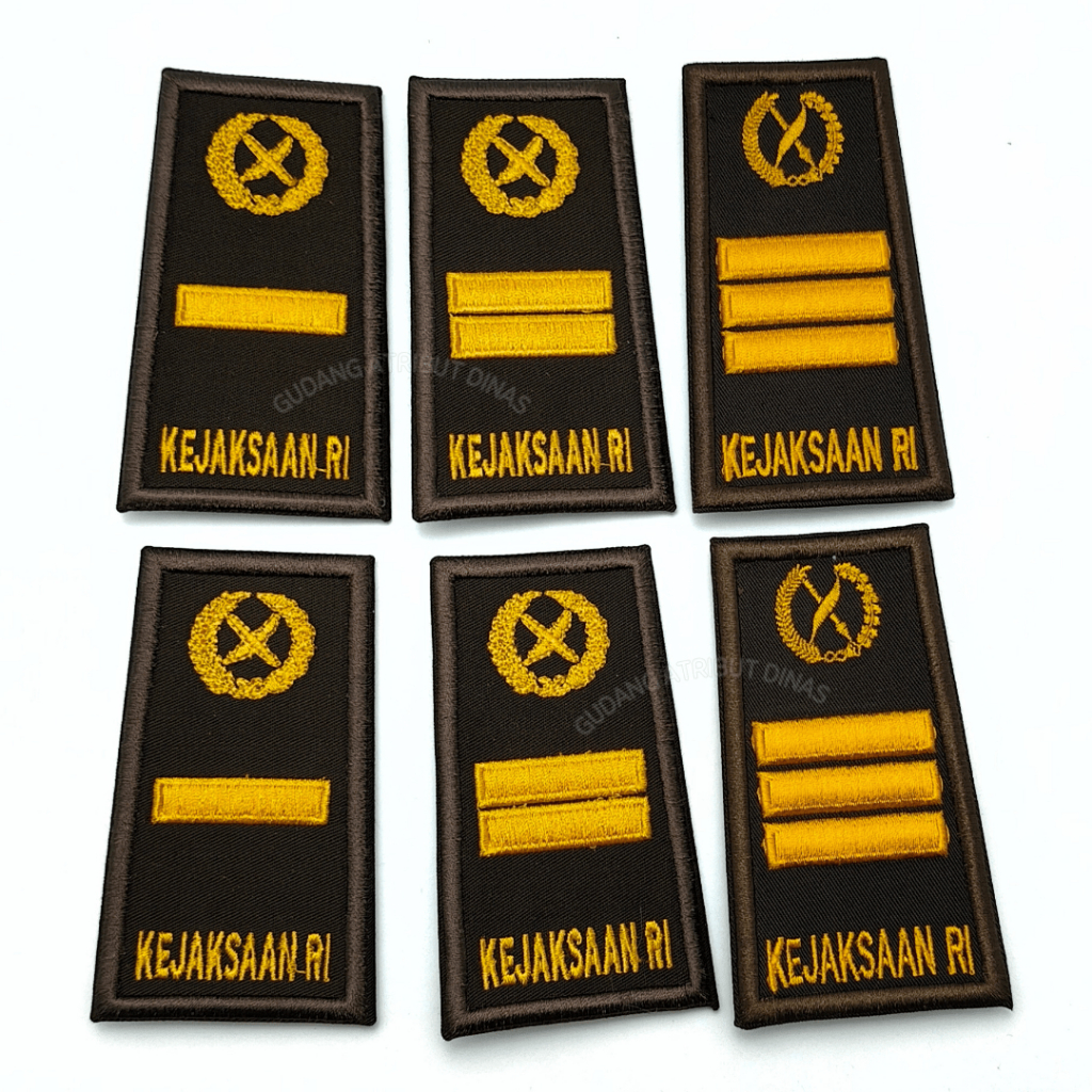 Pangkat PDH 3A-3C Bordir Kejaksaan/ Pangkat Kejaksaan/ PDH 3A-3C/ Pangkat Bordir/ GAD
