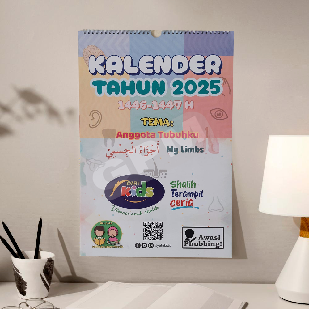 

Kalender Anak Muslim 2025 : Anggota Tubuhku | Kalender Sains | 14 Halaman Full Color