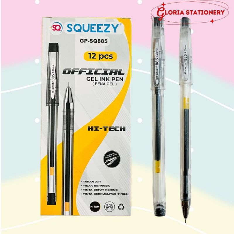 

SQUEEZY Gel pen isi 12 0.28 mm GP-SQ 885/Pen gel 0.28 mm isi 12 GP-SQ885 SQUEEZY