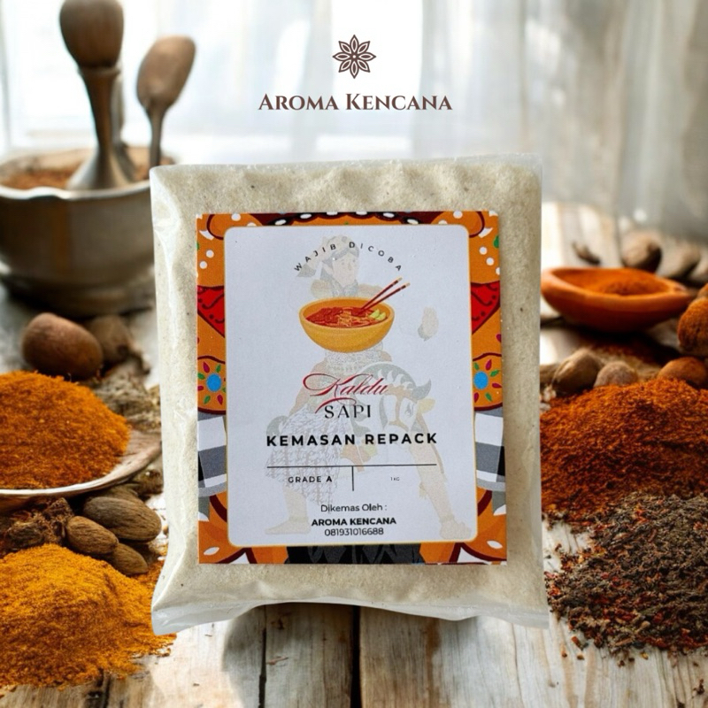 

Beef Powder / Kaldu Sapi Bubuk Grade A (Premium) Kemasan 1 KG - AROMA KENCANA