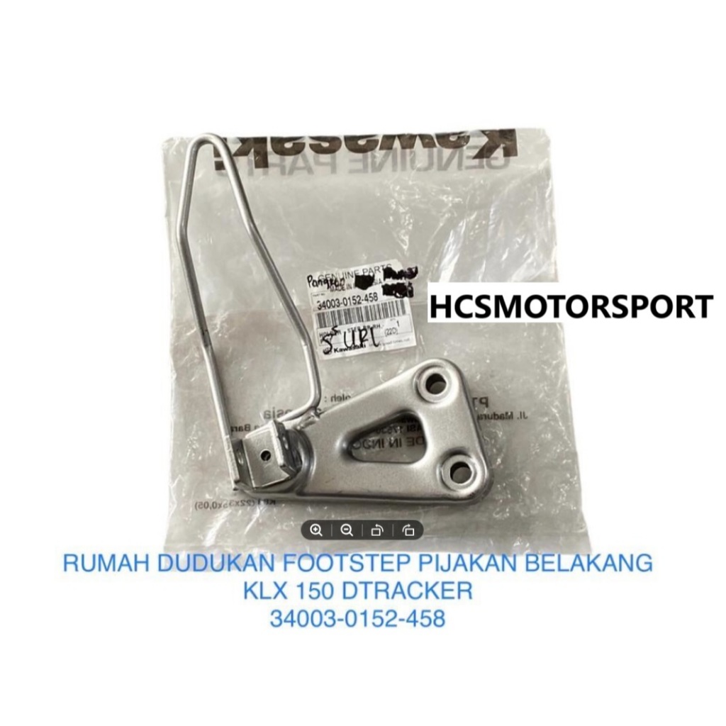 RUMAH BREKET DUDUKAN PANGKON FOOTSTEP PIJAKAN BELAKANG KLX 150 DTRACKER ORIGINAL 34003-0152-458