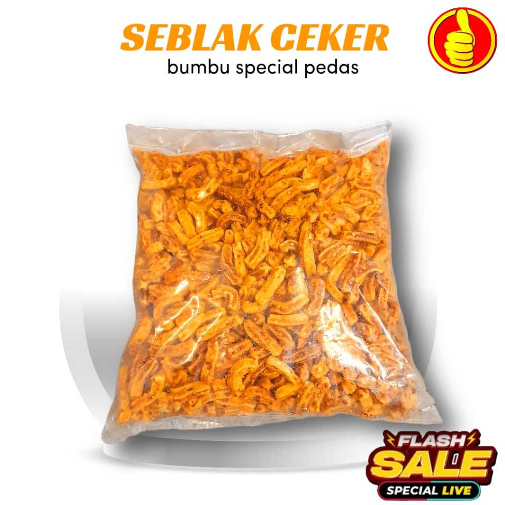 

SEBLAK CEKER 1 KG BUMBU GURIH PEDAS DAUN JERUK FOOD SNACK