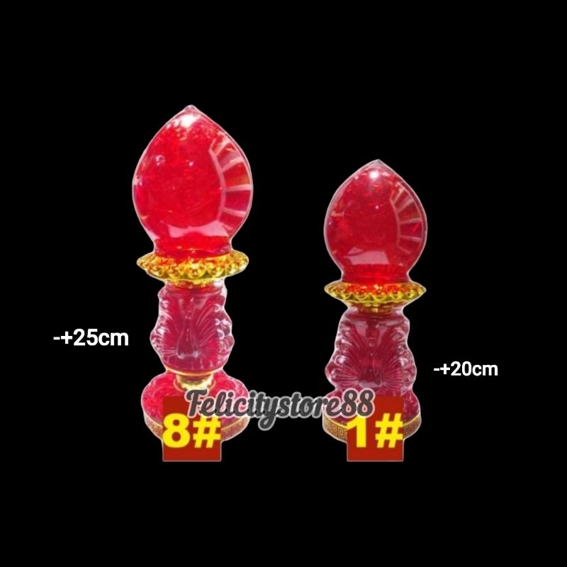Lampu Led Sembahyang Kristal Merak merah lampu Sembahyang Merak merah lampu led