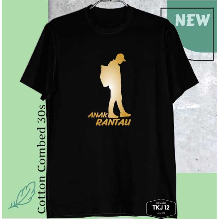 Anak rantau kaos pria distro polos lengan pendek panjang cotton combed 30s