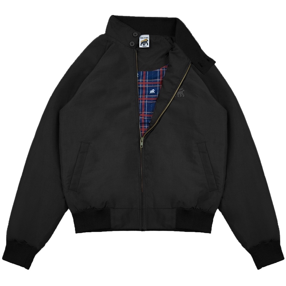 House of Smith Jaket Harrington Pria  Hangor Black 6  Harrington Jacket