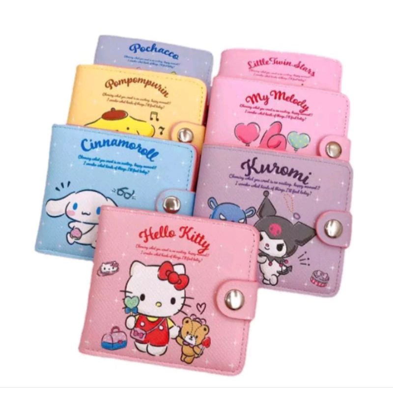 Dompet Lipat Sanrio Dompet Sanrio Kuromi Melody Cinamorol Dompet Kekinian Termurah