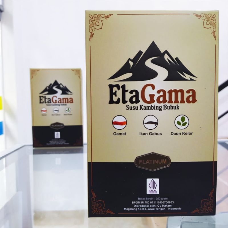 

EtaGama Susu kambing 60% plus Gamat Ikan Gabus dan Daun Kelor