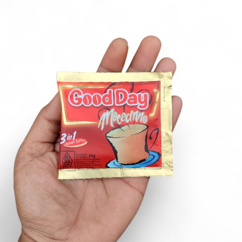 

Good Day Mocacinno Sachet 20 gram - Kopi Instan Eceran 1 Sachet