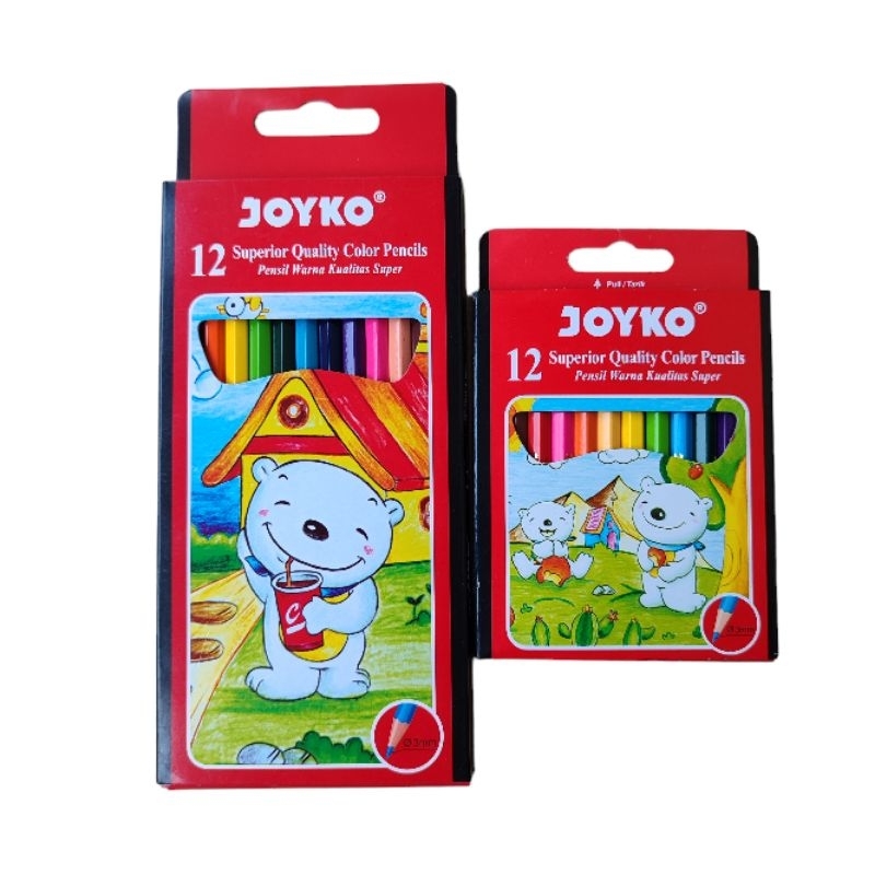 

Pensil Warna Panjang 1 pak isi 12 Joyko - Quality Colour Pencils - Pensil Warna Joyko CP-12pb
