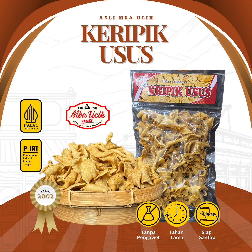 

Keripik Usus Asli Mba Ucih Oleh Oleh Khas Banyumas