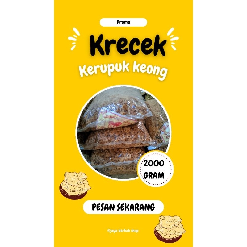 

[2kg] KRECEK Krupuk Keong Renyah - Camilan Tradisional yang Gurih dan Lezat