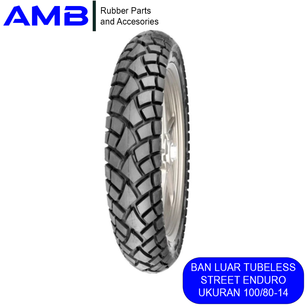 BAN LUAR SWALLOW SB-117 TUBELESS STREET ENDURO 100/80-14