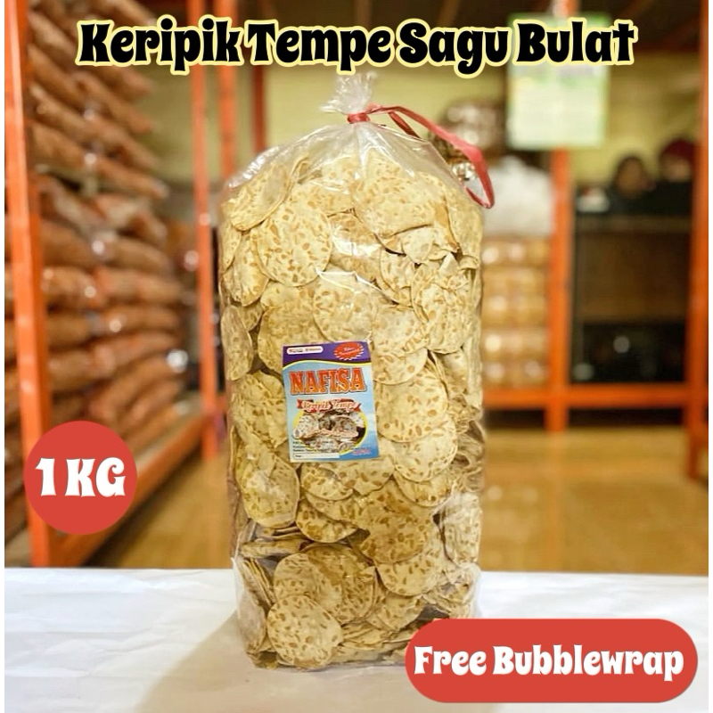 

keripik tempe sagu renyah 1kg krupuk tempe sagu asli kedelai