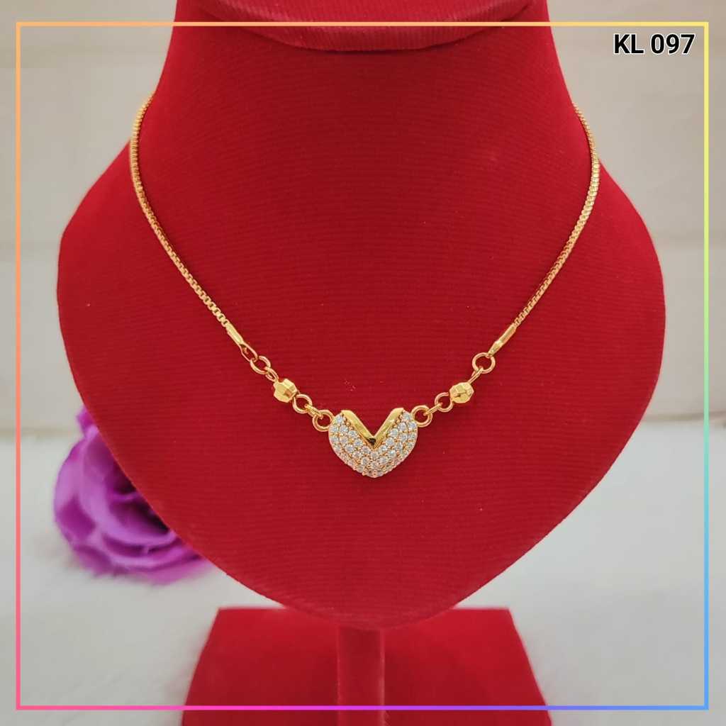 Cute Jewelry Kalung Dewasa Kalung Koye Love Permata Putih Perhiasan Xuping Wanita KL 097