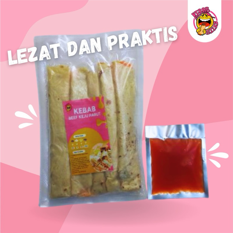 

Kebab Frozen FULL DAGING DAN KEJU PARUT isi 5pcs Premium dan Halal