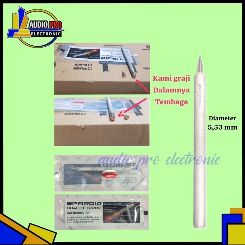 UJUNG SOLDER MATA SOLDER 60WATT BESAR SPARDIO METALIC SP60W