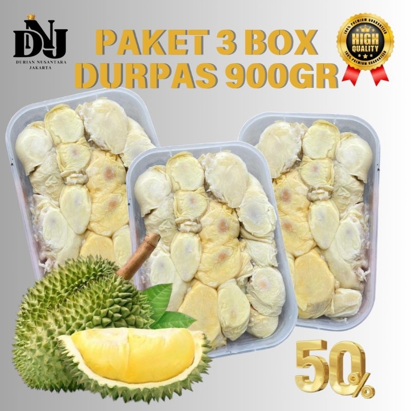 

PAKET 3 BOX DURIAN KUPAS 900GR