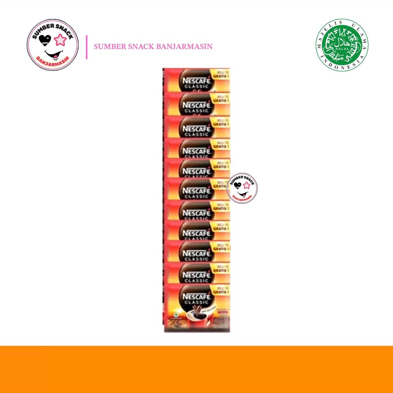 

Nescafe Classic Renceng (10 Sachet/Renceng) (2gx10)