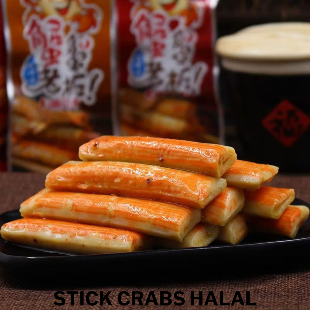 Stick Crabs Makanan Ringan Halal Impor Cina Cemilan Rumah Kantor Sekolah Jajan Viral China Makanan S