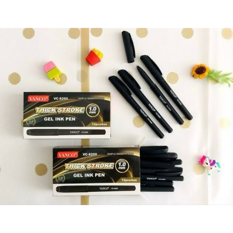 

BOLPEN GEL VANCO VC-8200 | BOLPEN GEL 1.0 MM | BOLPEN JEL TANDA TANGAN