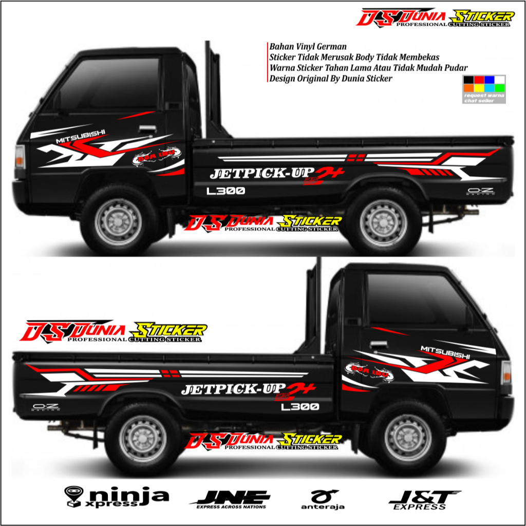 STIKER CUTTING MOBIL STRIPING LIS VARIASI STIKER PICK-UP STICKER BODY SAMPING PICK UP L300 BISA COD