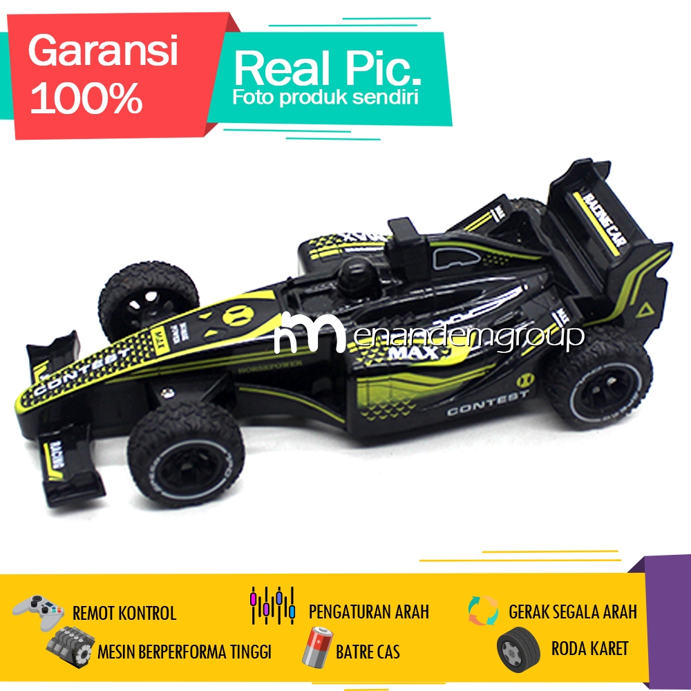 Mainan Mobil Remot Kontrol RC Sedan Balap Formula Turbo