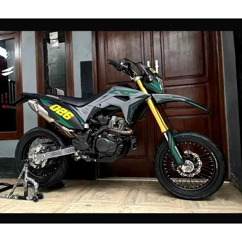 DECAL HONDA CRF 150 L FULL BODY HITAM ABU