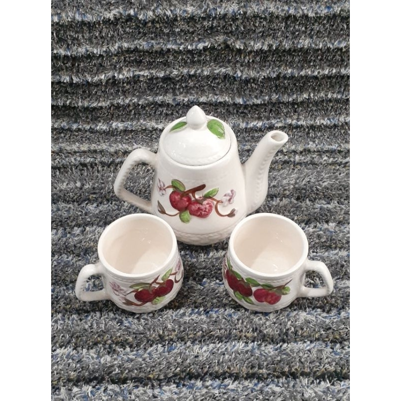 NAKATO 4PCS COFFE & TEA SET KERAMIK TIMBUL