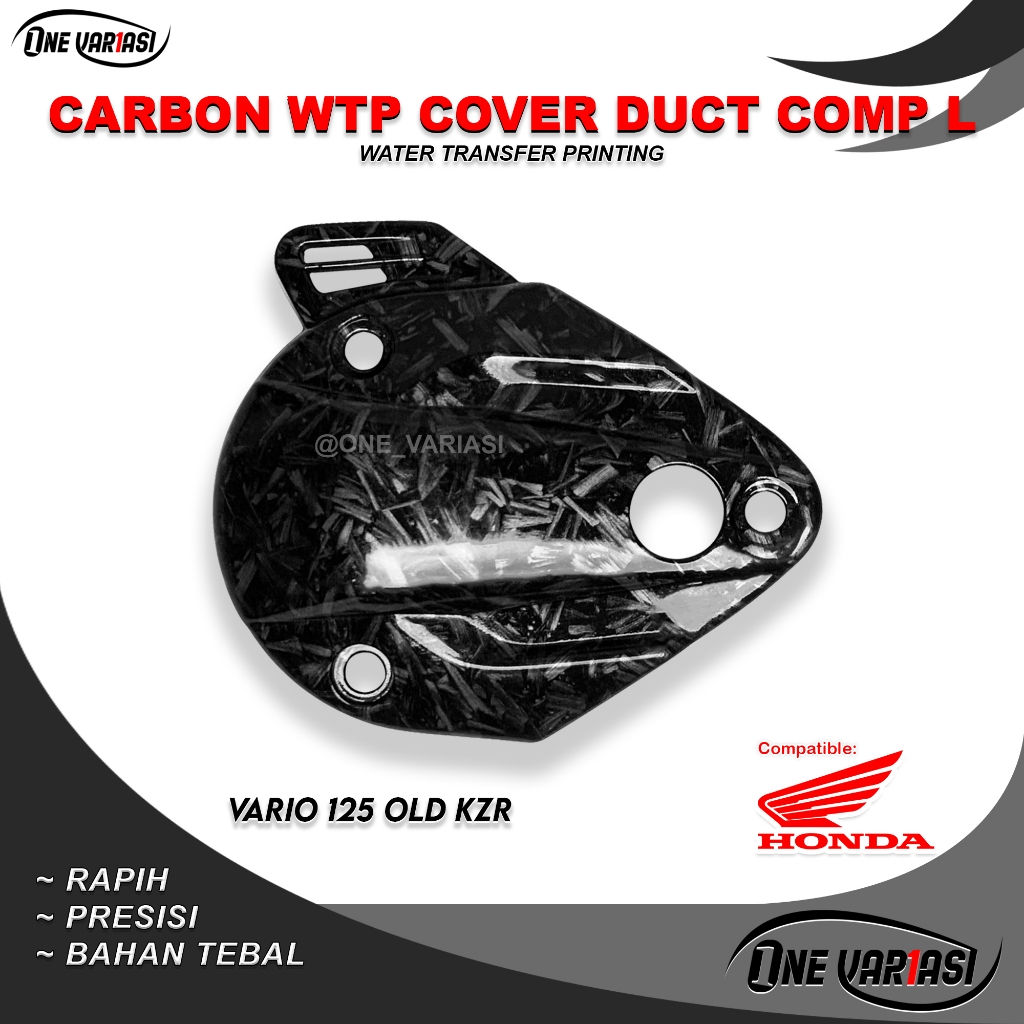 KEONGAN COVER CVT VARIO 125 OLD CARBON KZR COVER L DUCT VARIO 125 KEONGAN CVT VARIO TECHNO 125 OLD K