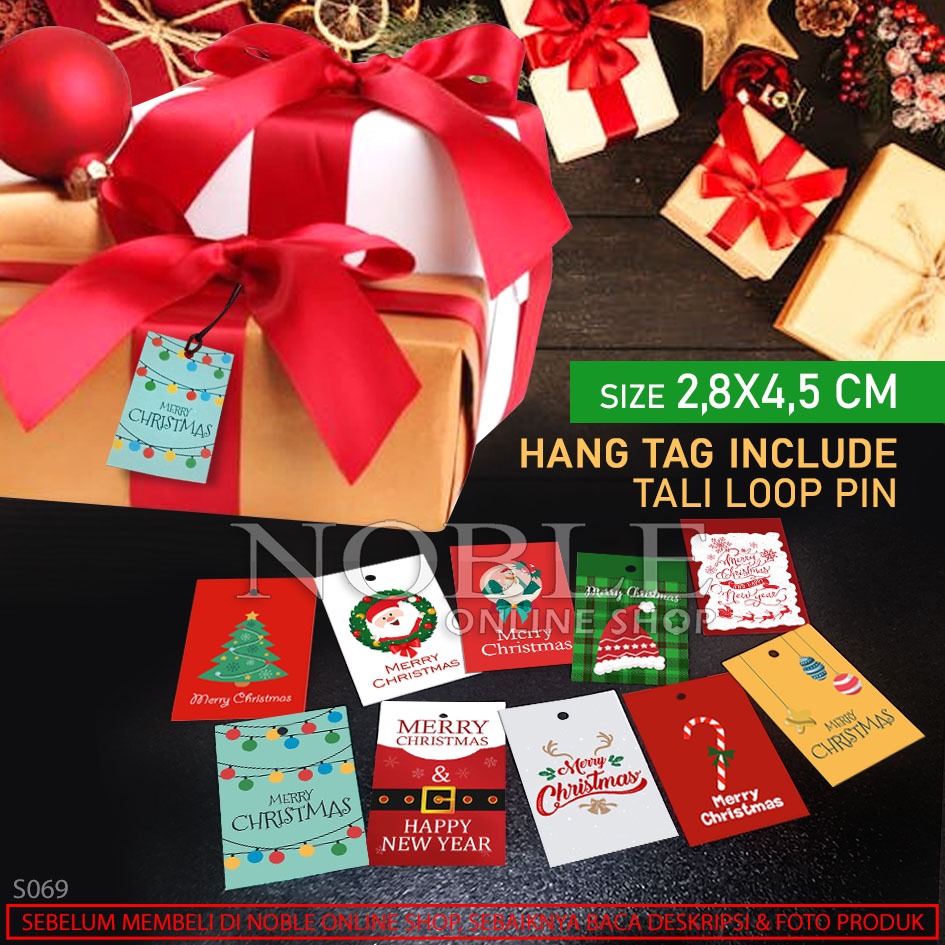 

Hang Tag Natal Christmas Label Parcel Gift Hampers Kerta Kado