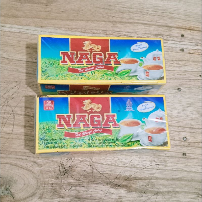 

TEH NAGA CELUP//ISI 25 KANTONG 2 gr