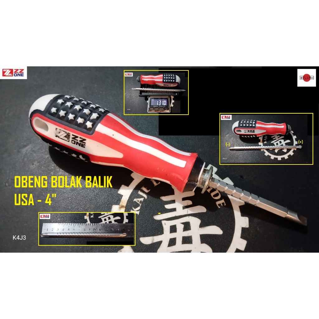 ZZ One - Obeng Bolak Balik USA 4"