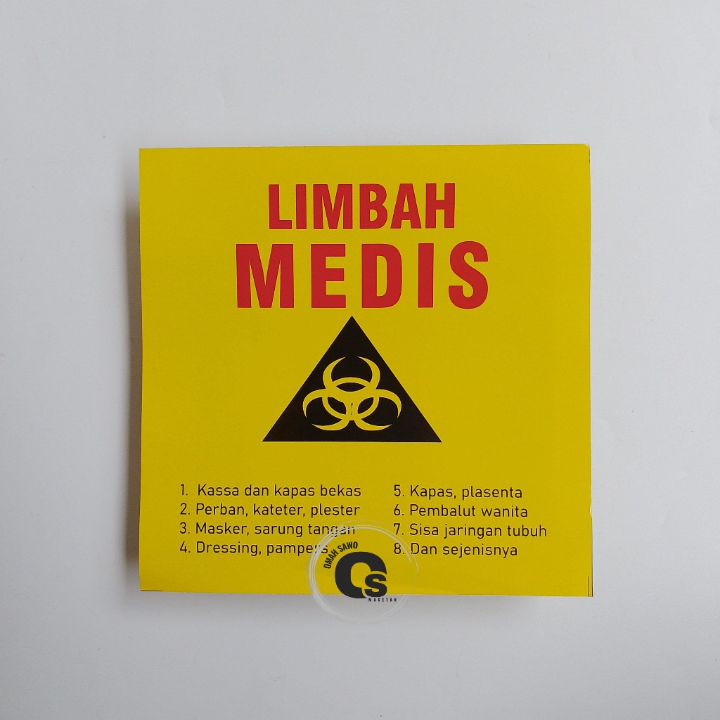 

Stiker Limbah Medis - Stiker Sampah Medis