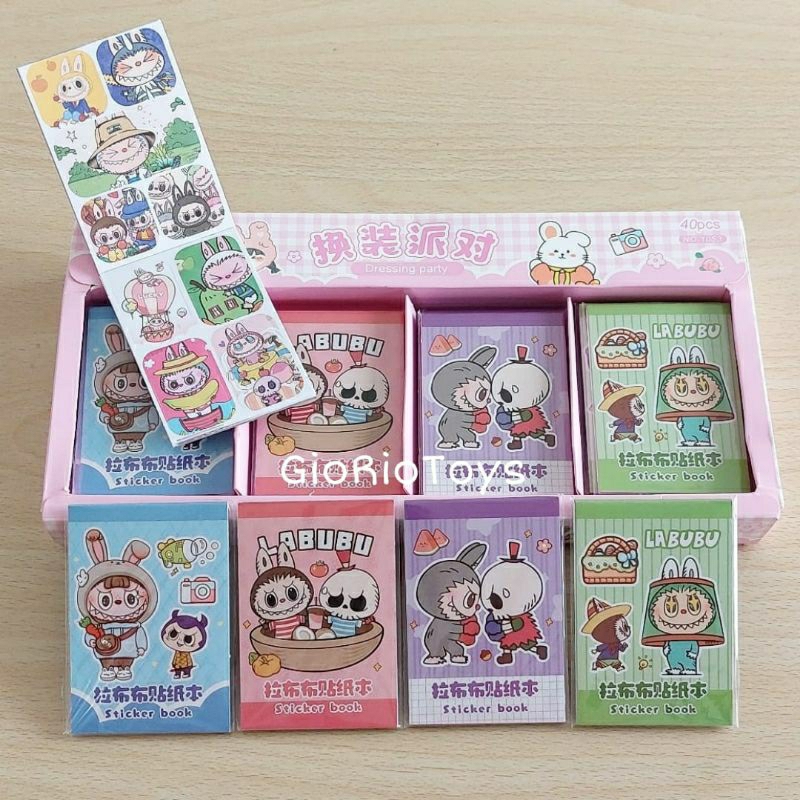 

Labubu Sticker Book Buku Stiker Karakter Labubu - Labubu
