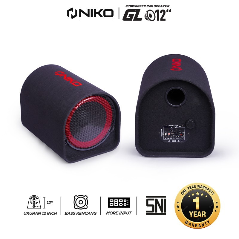 Niko Speaker Bluetooth GL12 / Speaker Subwoofer Bass 12 inch