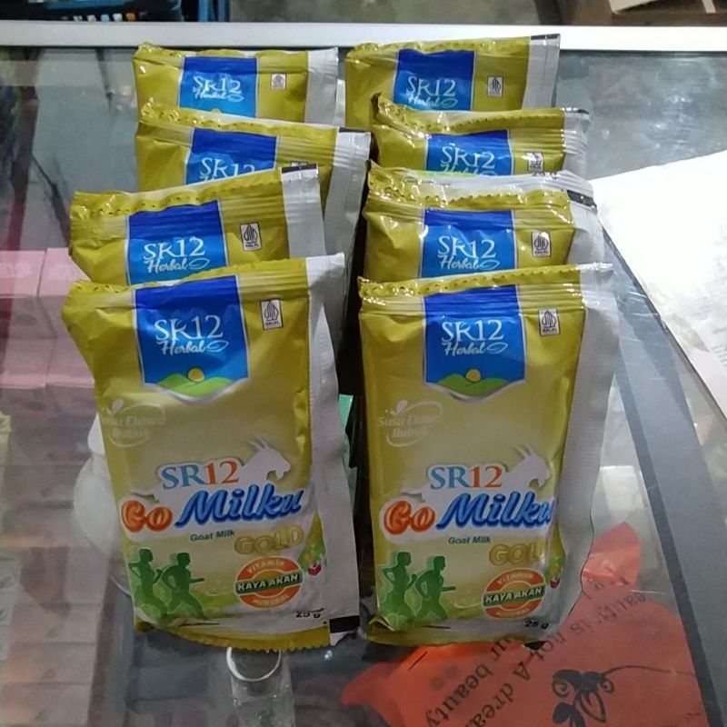 GoMilku gold SR12 1 Renceng isi 10 saset