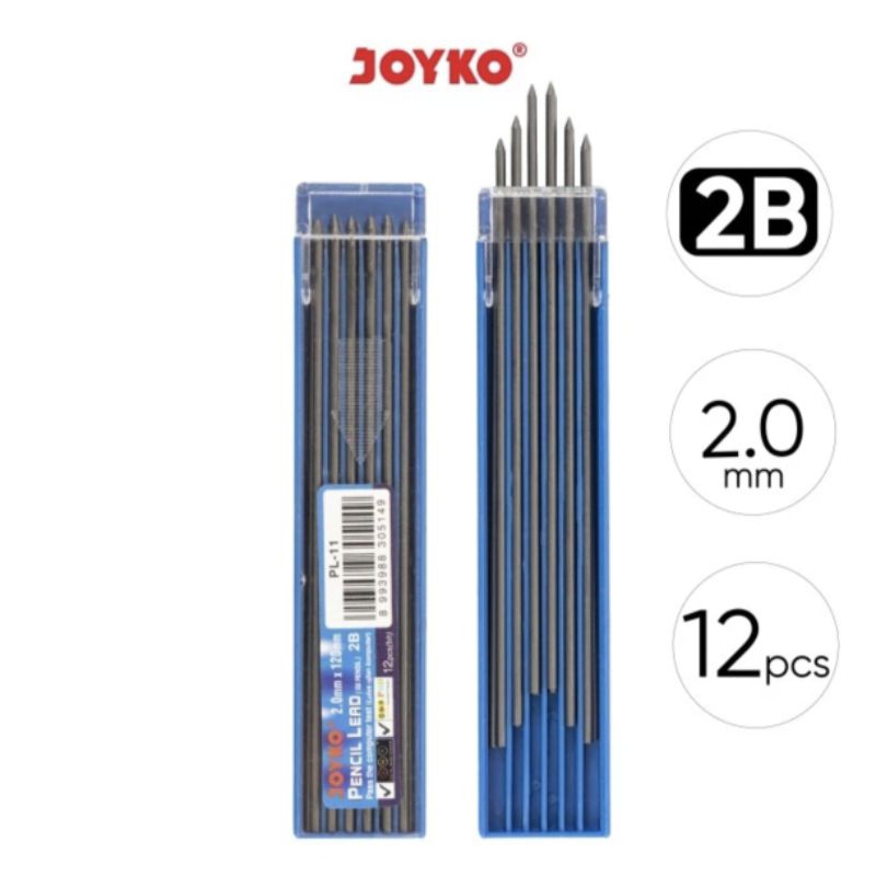 

Isi Pensil Mekanik Joyko 2,0mm PL-11 (3tube)