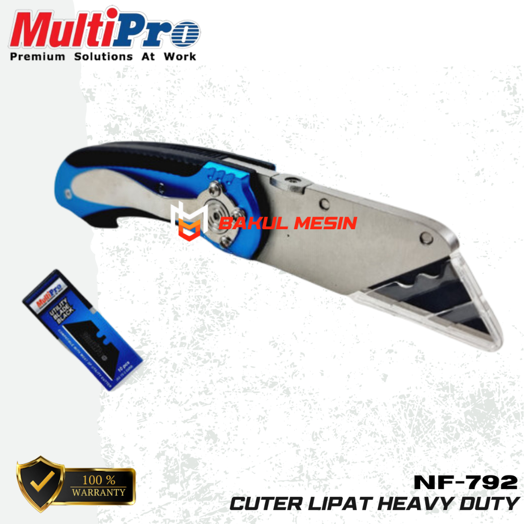 

MULTIPRO NF792 UTILITY FOLDING KNIFE NF-792 CUTER LIPAT HEAVY DUTY